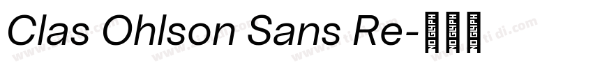 Clas Ohlson Sans Re字体转换